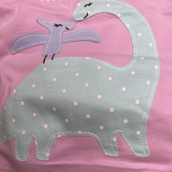 NWT 5t 5 4t 4 dinosaur pajamas carters easter spring passover trex girl birthday - Picture 7 of 7